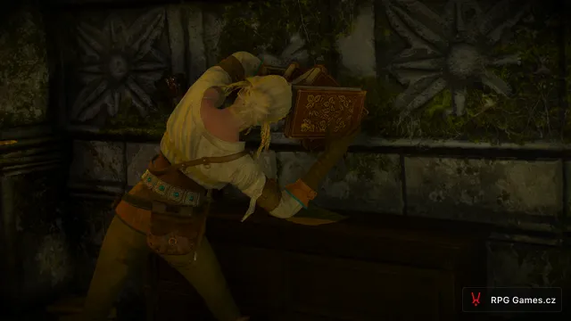 Ciri u knih v laboratoři Avallac'ha, Zaklínač 3