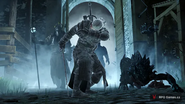 Geralt pokrytý mrazem, Divoký hon vtrhá branou do nádvoří Kaer Morhen, Zaklínač 3
