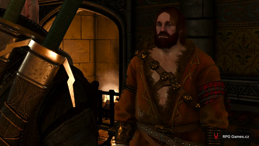 Geralt a Crach an Craite v místnosti Kaer Trolde, Zaklínač 3