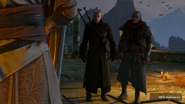 Geralt a Avallac'h na dvoře u Ge'else, Zaklínač 3