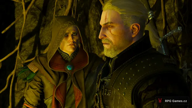 Geralt a Avallac'h u portálu v temném světě, Zaklínač 3