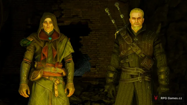 Geralt a Avallac'h v rozvalinách mezi portály, Zaklínač 3
