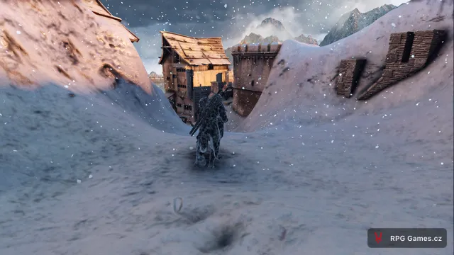 Geralt v bouři na ledové planině Tedd Deireadh, Zaklínač 3