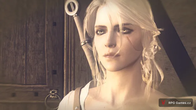 Ciri míří k Philippě a Ritě v Lóži ve flashbacku montáže, Zaklínač 3