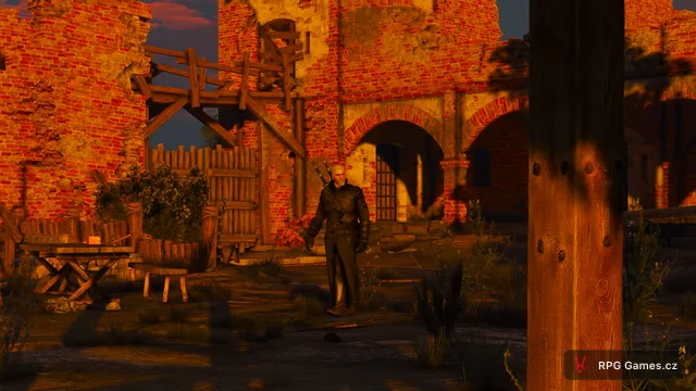 Geralt v bývalém nilfgaardském táboře u Bělosadu, Zaklínač 3