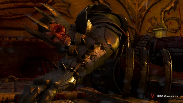 Eredin leží zraněný na krvavé palubě Naglfaru, Zaklínač 3