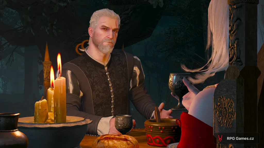 Geralt ve fraku u večeře s Keirou Metz, Zaklínač 3