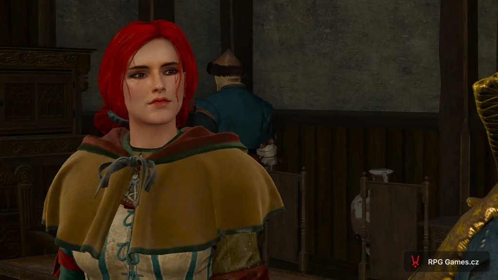Triss Merigold v domě v Novigradu během questu Poklad hraběte Reuvena, Zaklínač 3