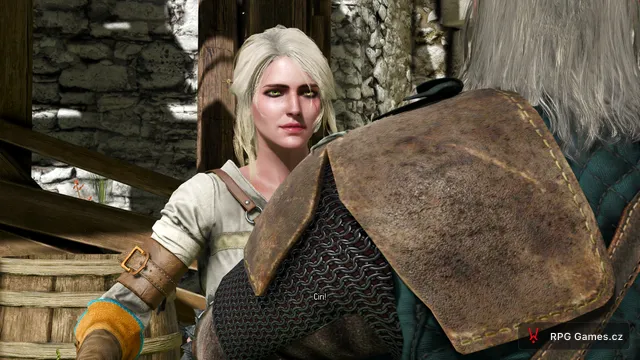Ciri na dvoře Kaer Morhen v dialogu po příletu, Zaklínač 3