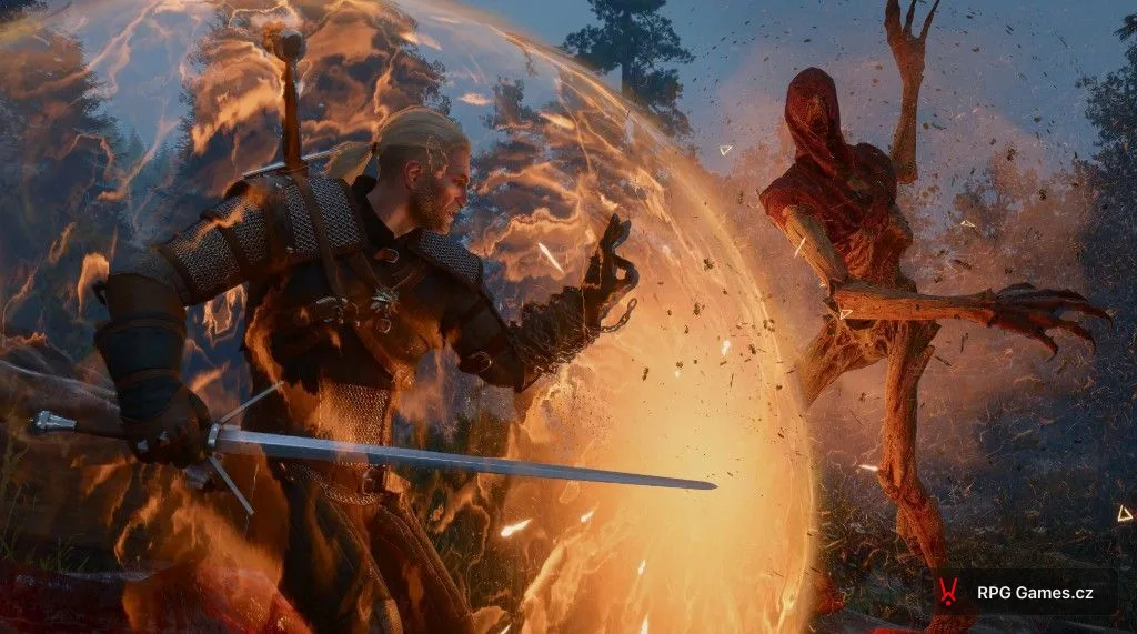 Geralt s Quenem proti mlžci v lese, Zaklínač 3