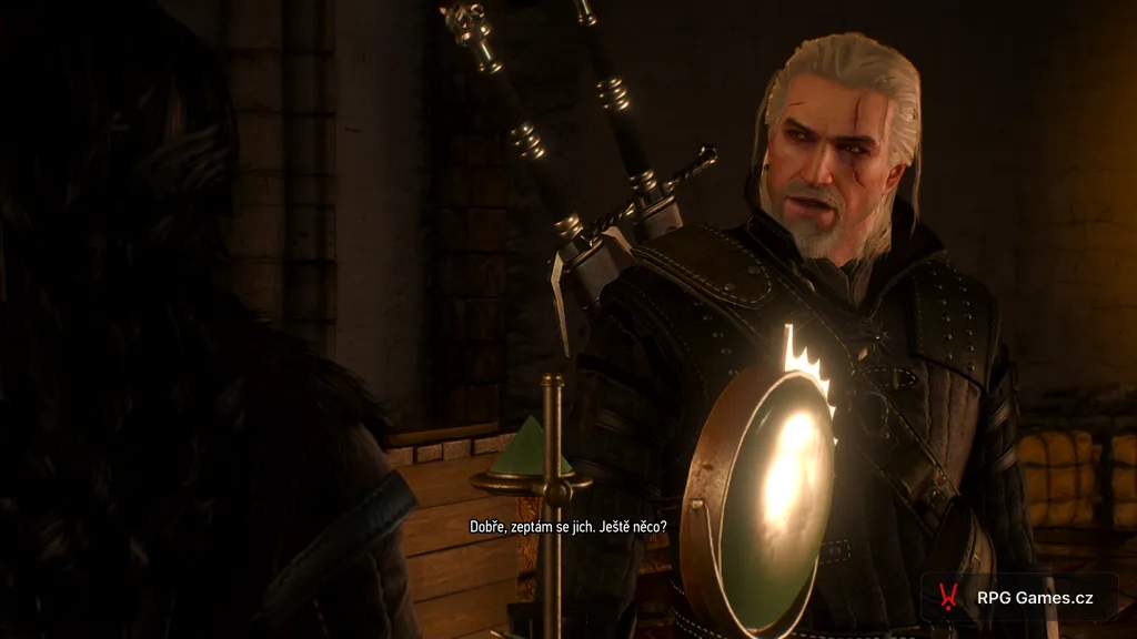 Geralt a Yennefer u megaskopu v Kaer Morhen, Zaklínač 3