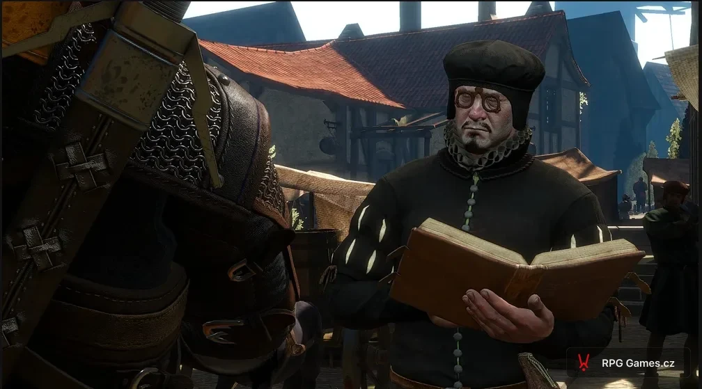 Quest Der Steuereintreiber in The Witcher 3 — Walthemor Mitty auf dem Markt in Oxenfurt