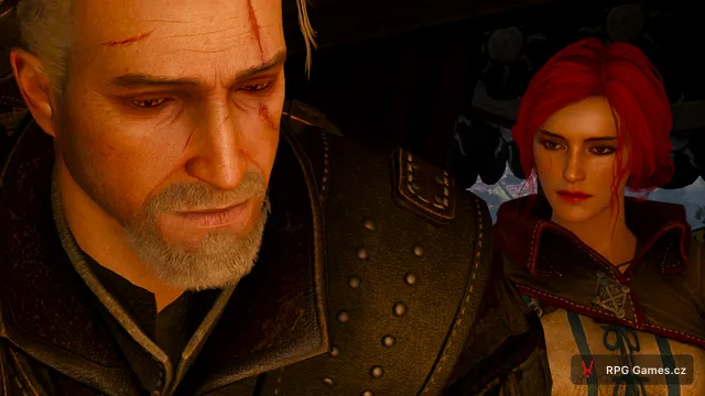 Geralt a Triss mluví ve stanu před finální bitvou, Zaklínač 3
