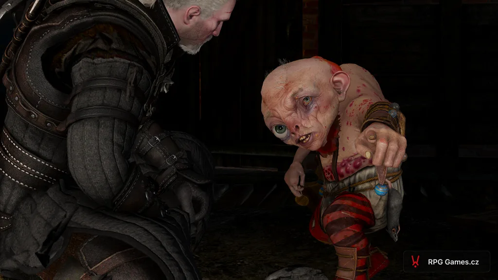 Vesemir a Yennefer připravují lektvar z bylin pro Umu v laboratoři Kaer Morhen, Zaklínač 3