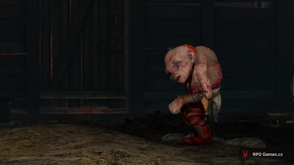 Uma ve stáji na Vranohradu, když ji Geralt přebírá, Zaklínač 3