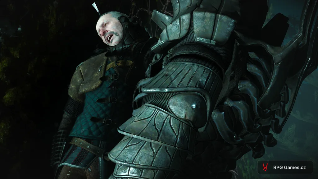 Imlerith drží Vesemira za krk během bitvy o Kaer Morhen — Zaklínač 3